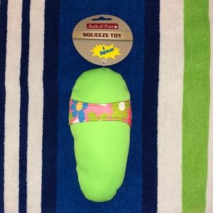Bark & Purr Squeeze Dog Toy Floral Aloha Print Slipper Squeaky 8” x 4” New NWT
